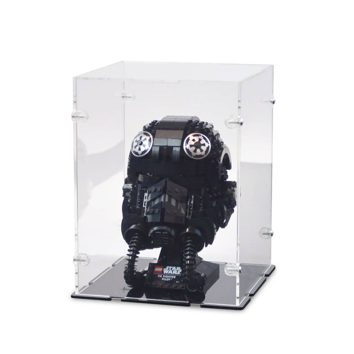 TIE Fighter Pilot Helmet Display Case for LEGO 75274