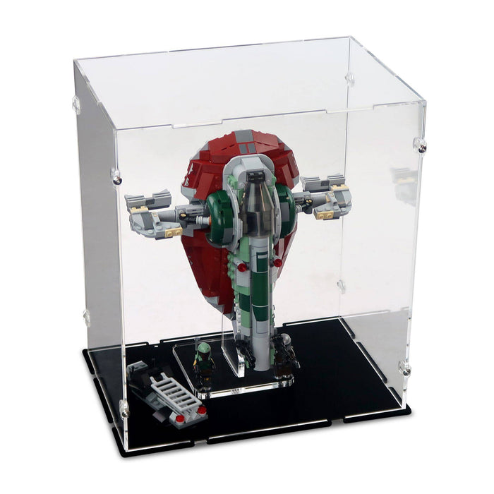 Slave 1 Boba Fett's Starship Display Case & Stand for LEGO 75312