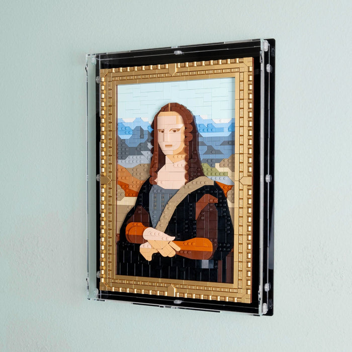 Mona Lisa Wall Mounted Display Case for LEGO 31213