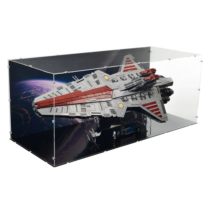 Venator-Class Republic Attack Cruiser Display Case & Stand for LEGO 75367