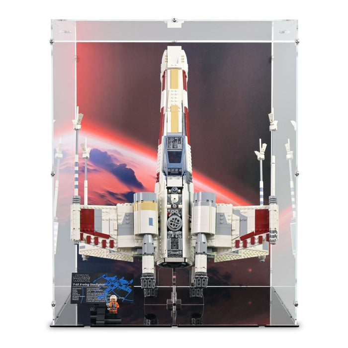 UCS X-Wing Starfighter Vertical Display Case & Stand for LEGO 75355