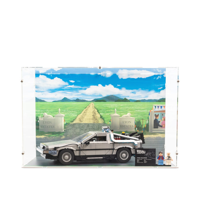 Back to the Future Time Machine Display Case for LEGO 10300 (Large)