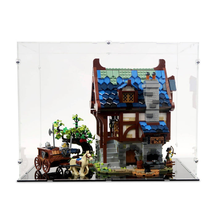 Medieval Blacksmith Display Case for LEGO 21325