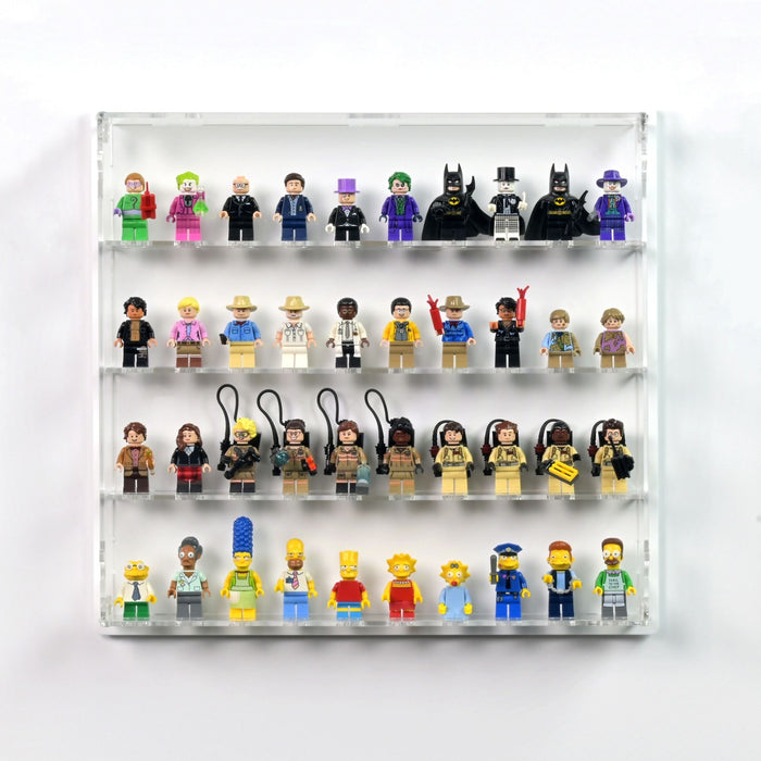 40 LEGO Minifigures Wall Display Case