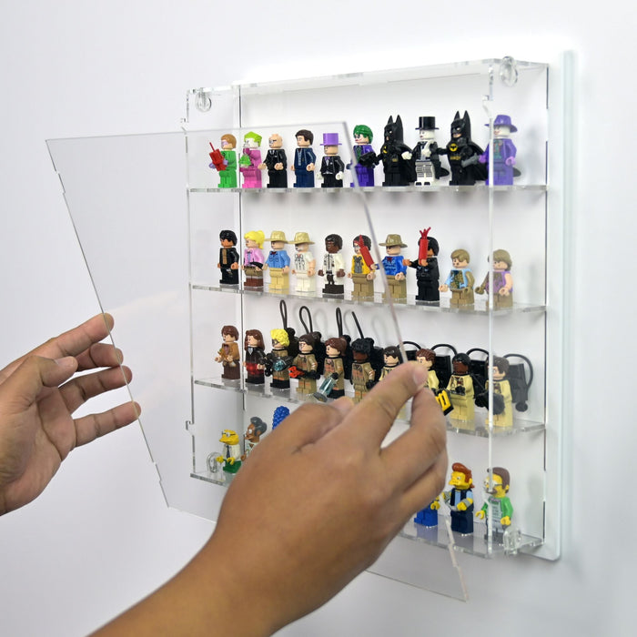 40 LEGO Minifigures Wall Display Case