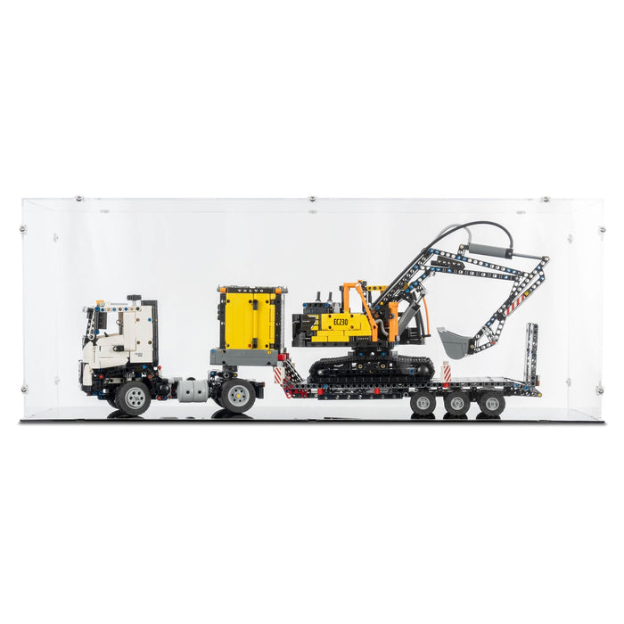 Volvo FMX Truck & EC230 Electric Excavator Display Case for LEGO 42175