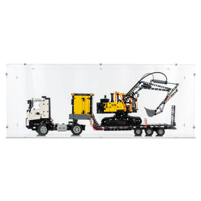 Volvo FMX Truck & EC230 Electric Excavator Display Case for LEGO 42175