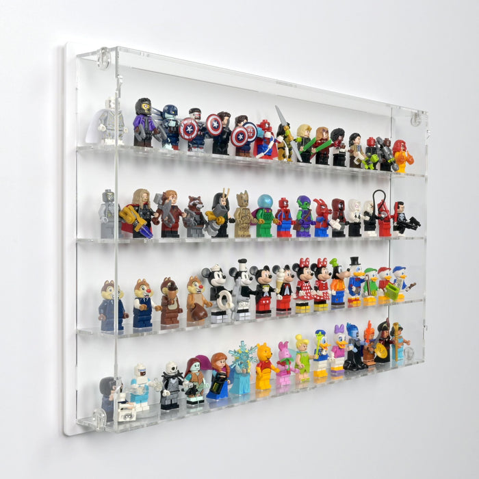 60 LEGO Minifigures Wall Display Case