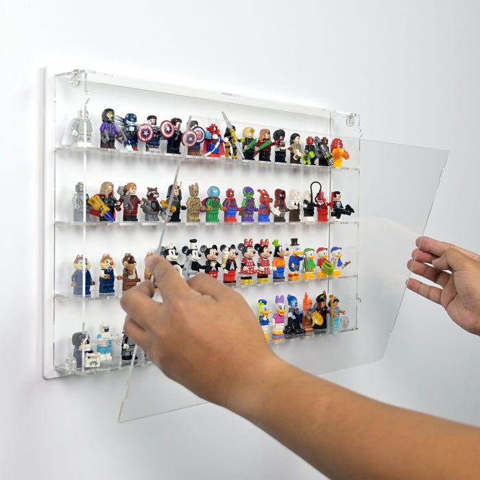 60 LEGO Minifigures Wall Display Case