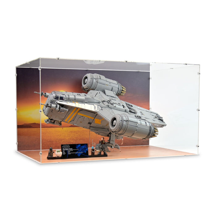 UCS The Razor Crest Display Case (with stand) for LEGO 75331