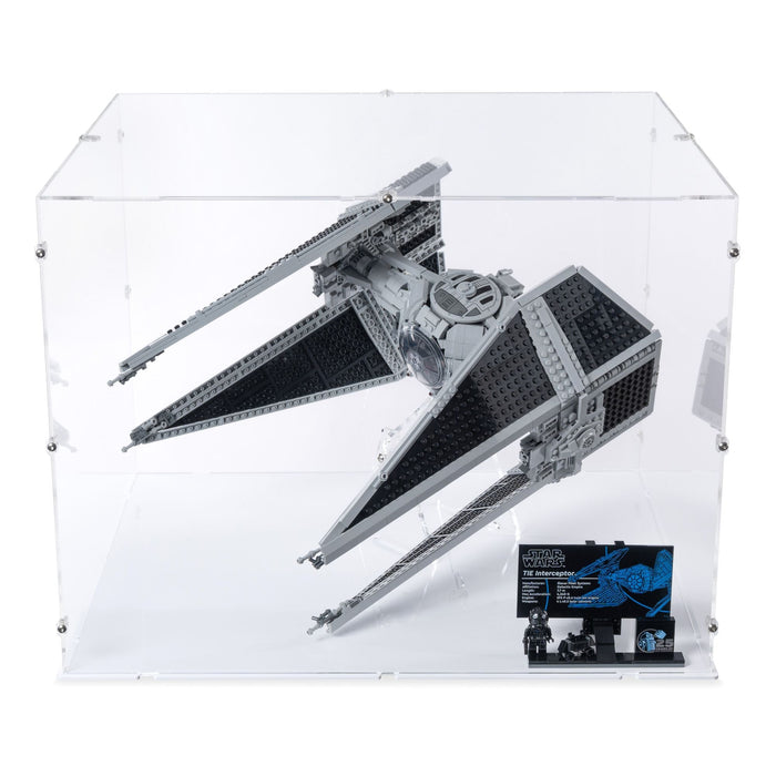 UCS TIE Interceptor XL Display Case & Stand for LEGO 75382