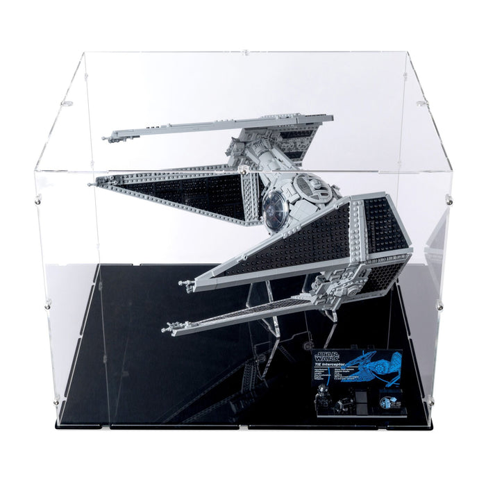 UCS TIE Interceptor XL Display Case & Stand for LEGO 75382