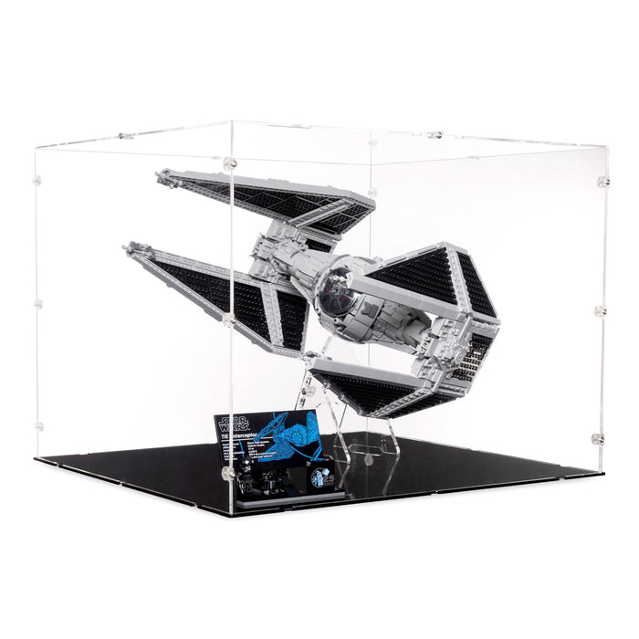 UCS TIE Interceptor XL Display Case & Stand for LEGO 75382