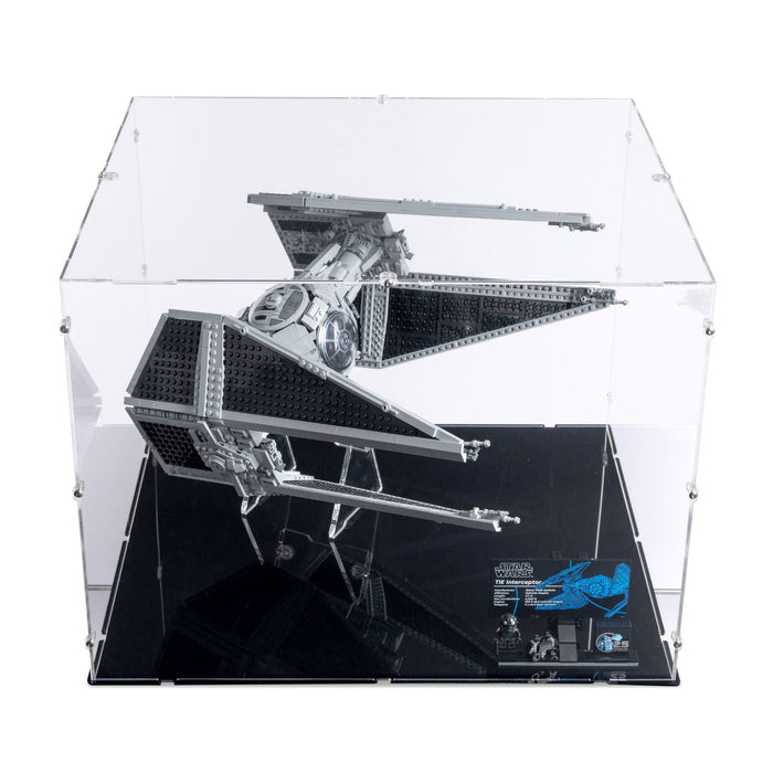 UCS TIE Interceptor XL Display Case & Stand for LEGO 75382