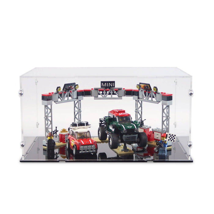 1967 Mini Cooper S Rally and 2018 MINI John Cooper Works Buggy Display Case for LEGO 75894