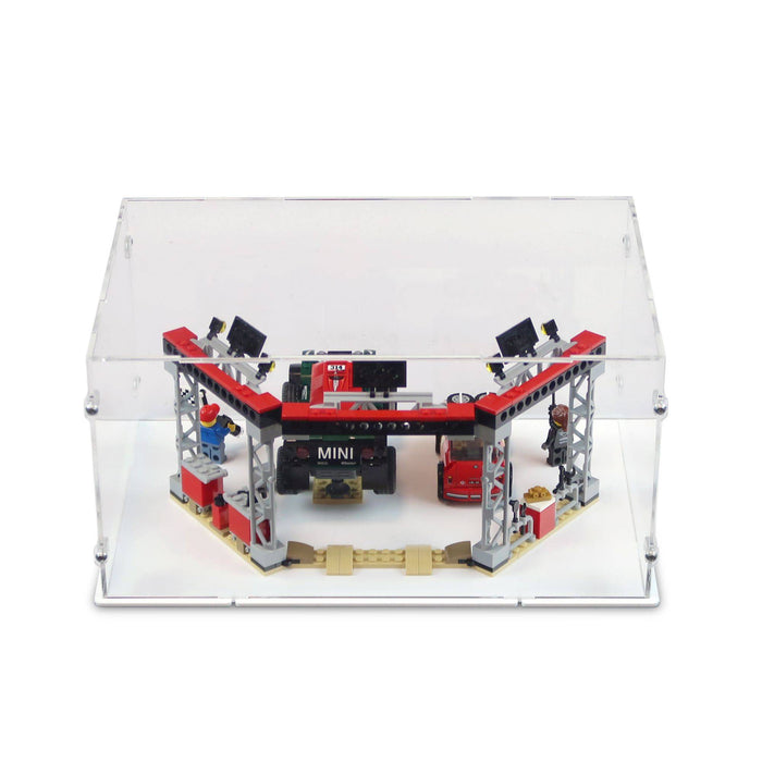 1967 Mini Cooper S Rally and 2018 MINI John Cooper Works Buggy Display Case for LEGO 75894