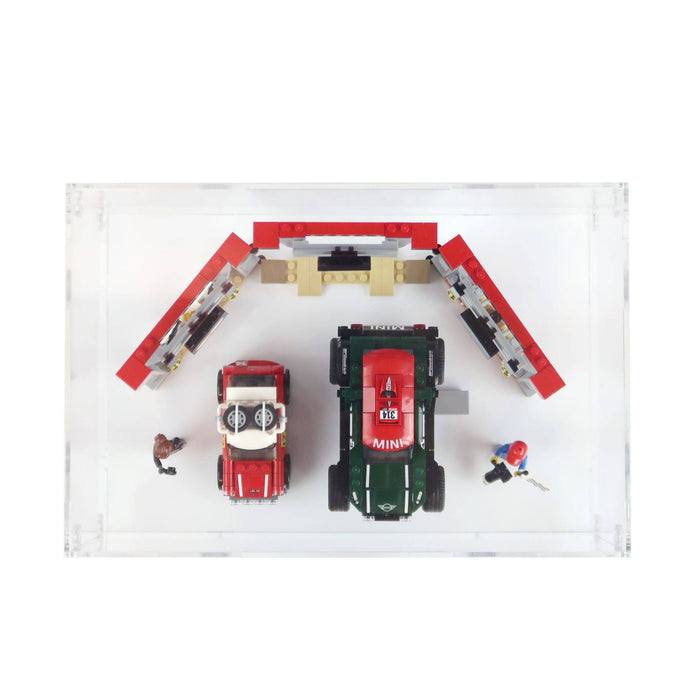 1967 Mini Cooper S Rally and 2018 MINI John Cooper Works Buggy Display Case for LEGO 75894