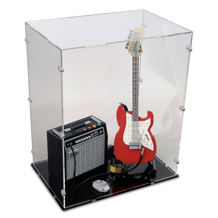 Fender Stratocaster Display Case for LEGO 21329