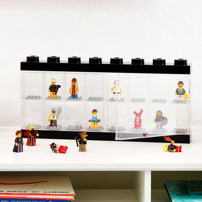 16 LEGO Minifigure Stackable Display Case - Black