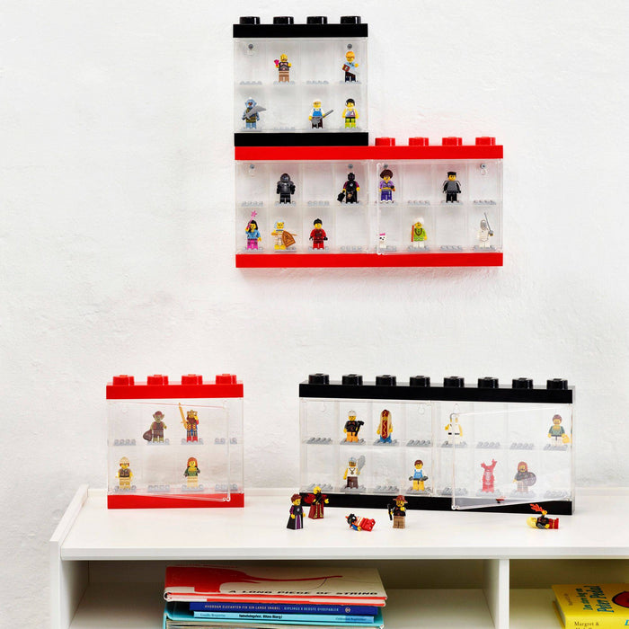8 LEGO Minifigure Stackable Display Case - Blue