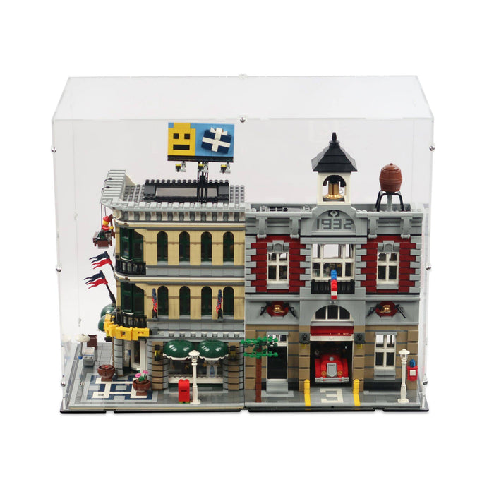 2x LEGO Modular Buildings Display Case H43