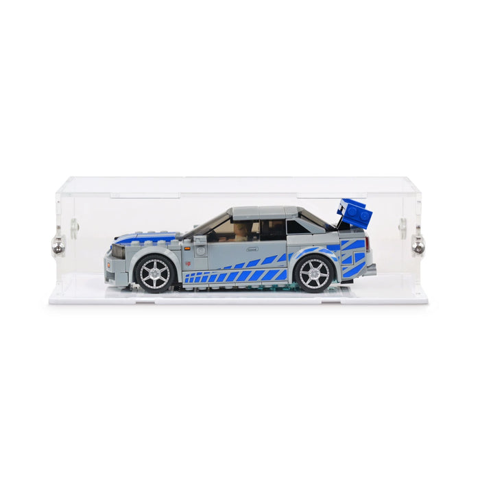 2 Fast 2 Furious Nissan Skyline GT-R (R34) Display Case for LEGO 76917
