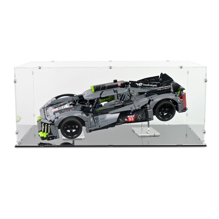 Peugeot 9X8 24H Le Mans Hybrid Hypercar Display Case & Stand for LEGO 42156
