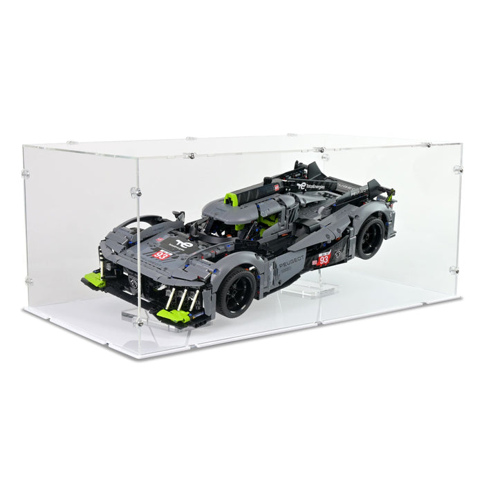 Peugeot 9X8 24H Le Mans Hybrid Hypercar Display Case & Stand for LEGO 42156