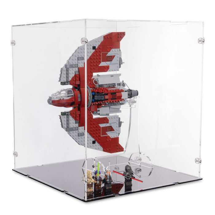 Ahsoka Tano's T-6 Jedi Shuttle Display Case & Stand for LEGO 75362