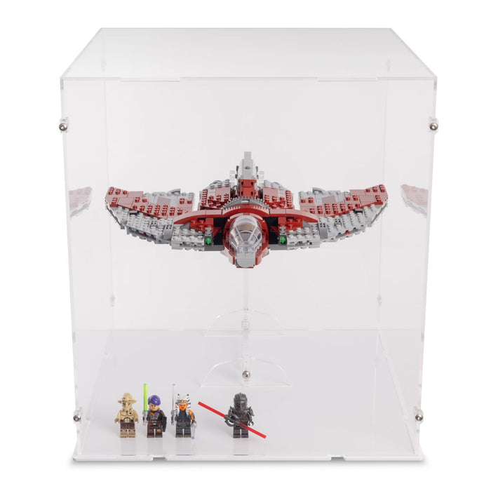 Ahsoka Tano's T-6 Jedi Shuttle Display Case & Stand for LEGO 75362