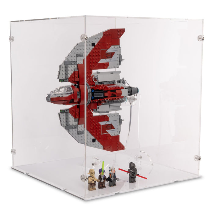 Ahsoka Tano's T-6 Jedi Shuttle Display Case & Stand for LEGO 75362