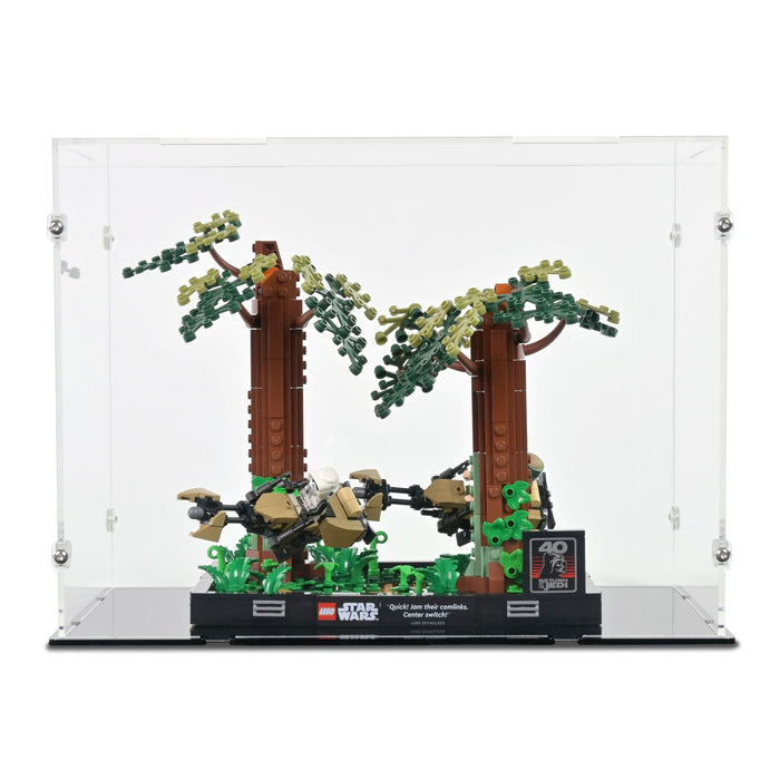 Endor Speeder Chase Diorama Display Case for LEGO 75353