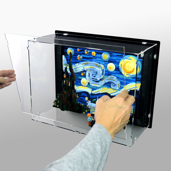Vincent Van Gogh Wall Mounted Display Case for LEGO 21333